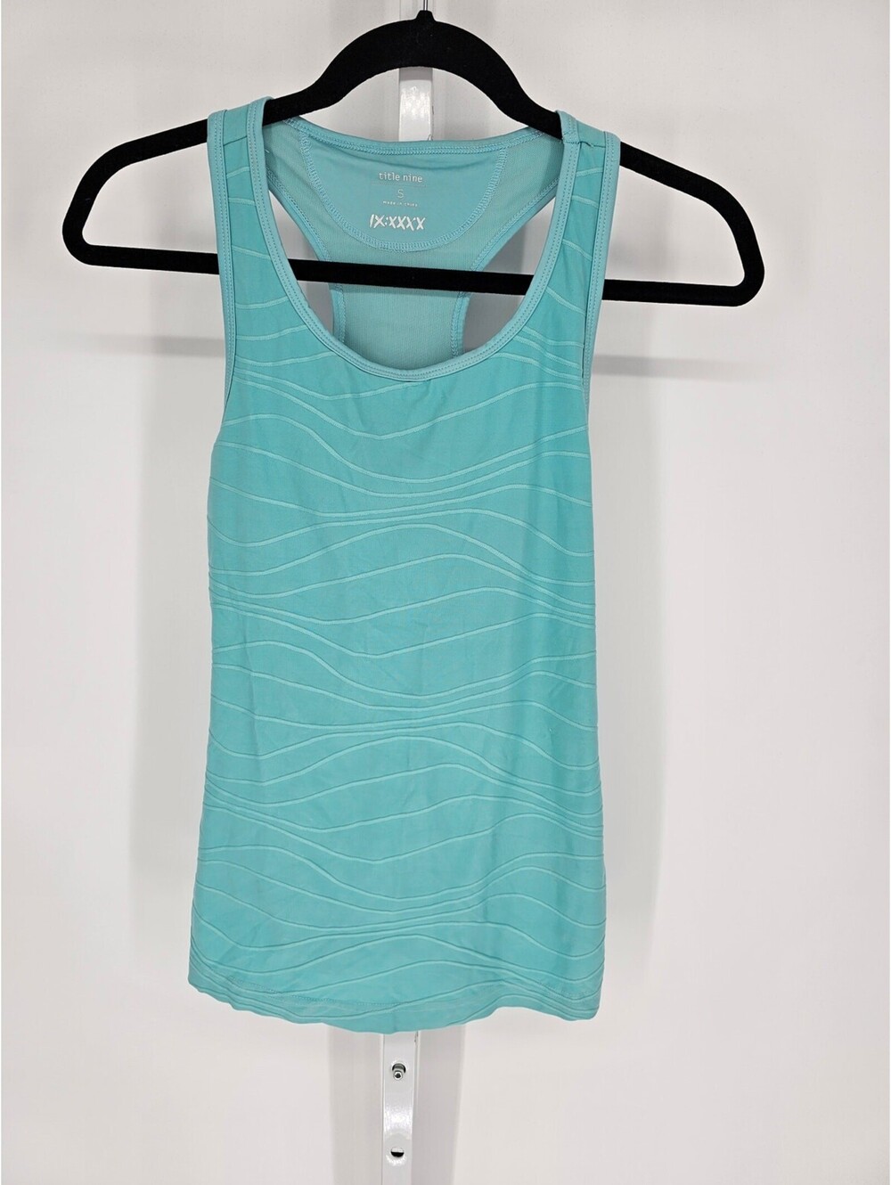 Title Nine Women's Teal Sleeveless Scoop Neck Athletic Pullover Tank Top Size S